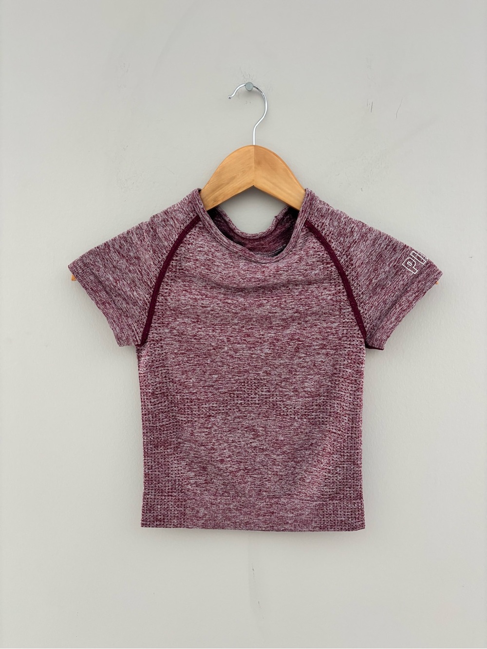 PINK Victoria's Secret Seamless Maroon Performance Tee XS